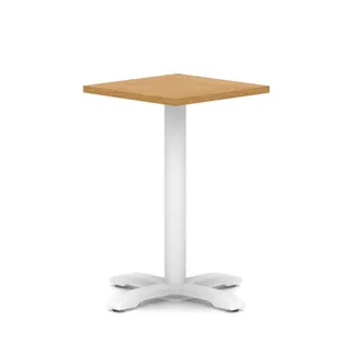 Italia Square Poseur Table With Cross Base