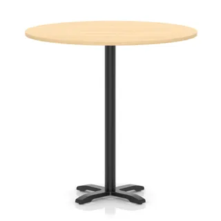 Italia Round Poseur Table With Cross Base