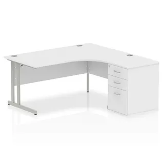 EE - Impulse Cantilever Crescent Desk Workstation