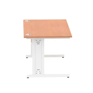 Impulse Straight Desk Cable Managed Leg
