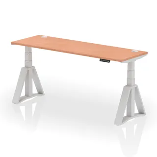Air Height Adjustable Slimline Desk With Cable Ports