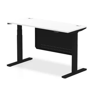 Air Height Adjustable Slimline Desk With Cable Ports