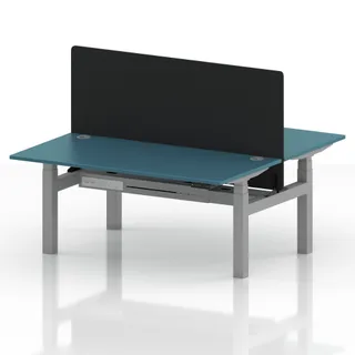 Air Back-to-Back Height Adjustable Bench Desk - 2 Person