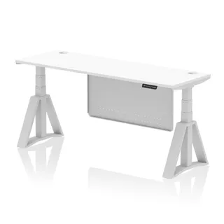 Air Height Adjustable Slimline Desk With Cable Ports