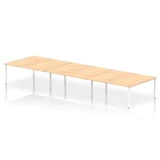 Impulse B2B Bench Desk - 6 Person