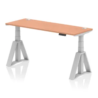 Air Height Adjustable Slimline Desk With Cable Ports