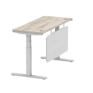 Air Height Adjustable Slimline Desk With Cable Ports