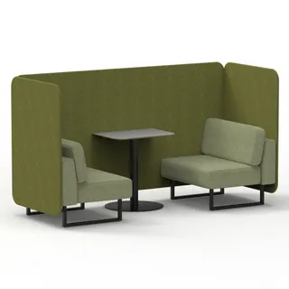Brixworth Bench Booth in Two Tone