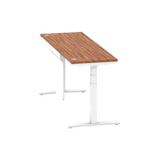 Air Height Adjustable Slimline Desk With Cable Ports
