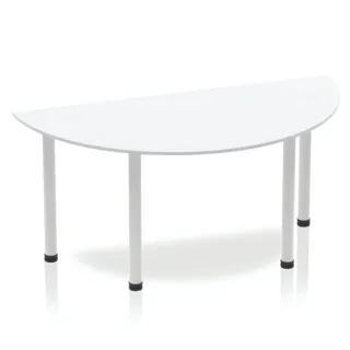 Impulse Semi-Circle Table With Post Leg