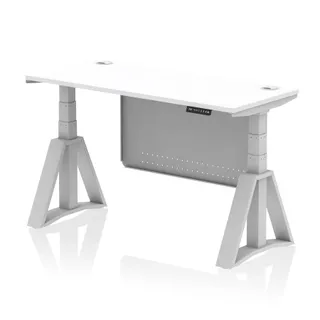 Air Height Adjustable Slimline Desk With Cable Ports