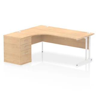EE - Impulse Cantilever Crescent Desk Workstation