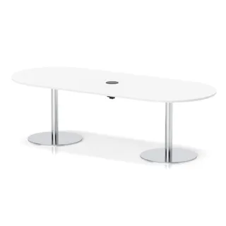 Italia Volta Poseur Boardroom Table With Pop-up Power Module