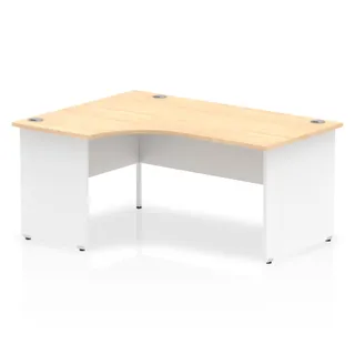 OE - Impulse Crescent Desk Panel End Leg Two Tone
