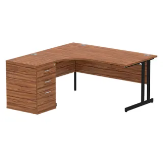 Impulse Cantilever Crescent Desk Workstation