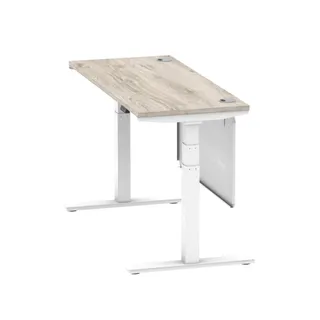 Air Height Adjustable Slimline Desk With Cable Ports