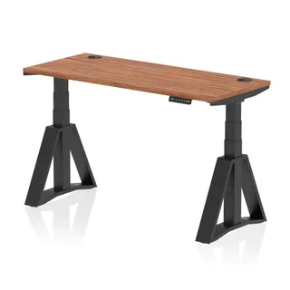 Air Height Adjustable Slimline Desk With Cable Ports