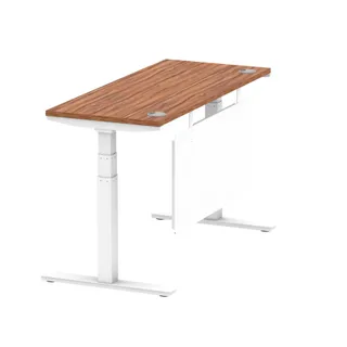 Air Height Adjustable Slimline Desk With Cable Ports