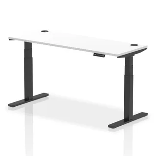 EE - Air Height Adjustable Slimline Desk With Cable Ports