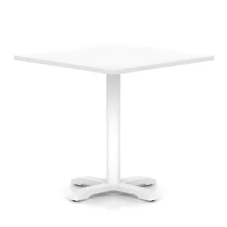 EE - Italia Square Poseur Table With Cross Base