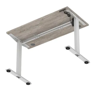 Air Lite Height Adjustable Slimline Desk With Cable Ports