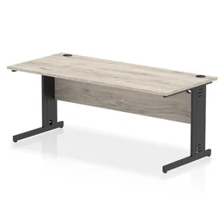 Impulse Straight Desk Cable Managed Leg