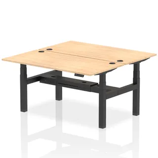 OE - Air Back-to-Back Height Adjustable Bench Desk - 2 Person