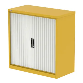 EE - Qube Side Tambour Cupboard With Shelves