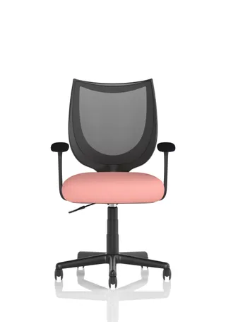Camden Medium Back Black Mesh Task Operator Office Chair With Arms