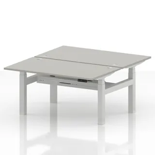 Air Back-to-Back Height Adjustable Bench Desk - 2 Person