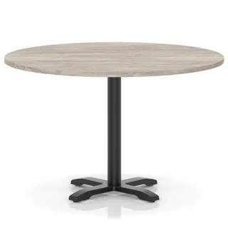 Italia Round Poseur Table With Cross Base