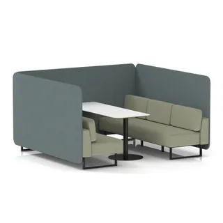 Brixworth Bench Booth in Two Tone