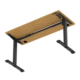 Air Lite Height Adjustable Slimline Desk With Cable Ports