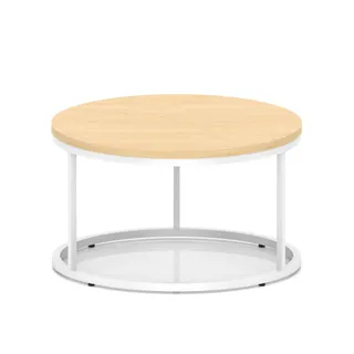 Impulse Round Coffee Table With Metal Frame