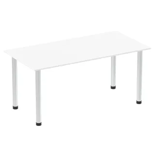 Impulse Straight Table With Post Leg