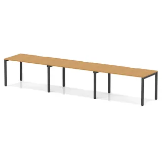 Evolve Plus Single Row Bench Desk - 3 Person