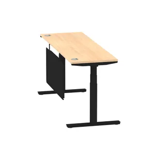 Air Height Adjustable Slimline Desk With Cable Ports
