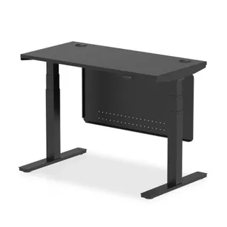 Air Height Adjustable Slimline Desk With Cable Ports