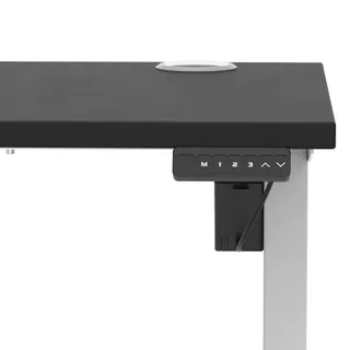 Air Lite Height Adjustable Slimline Desk With Cable Ports