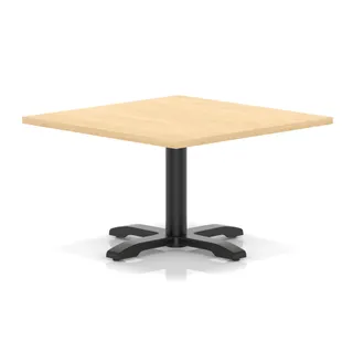 Italia Square Coffee Table With Cross Base