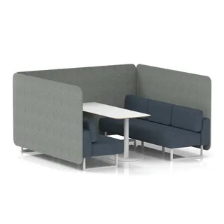 Brixworth Bench Booth in Two Tone