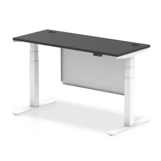 Air Height Adjustable Slimline Desk With Cable Ports