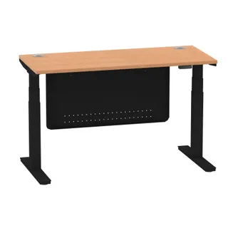 Air Height Adjustable Slimline Desk With Cable Ports
