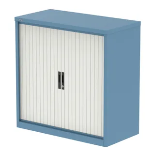 EE - Qube Side Tambour Cupboard With Shelves