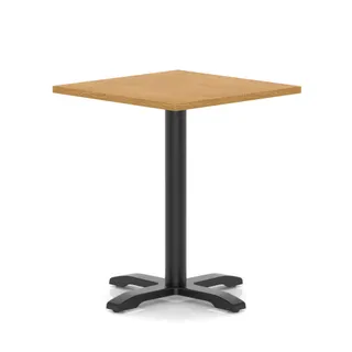 Italia Square Poseur Table With Cross Base