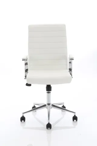 Ezra Medium Back Leather Executive Office Chair with Arms
