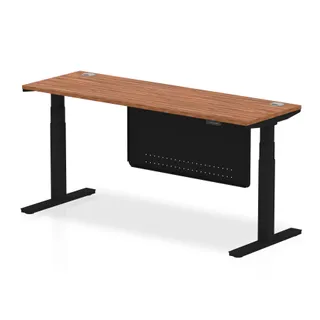 Air Height Adjustable Slimline Desk With Cable Ports