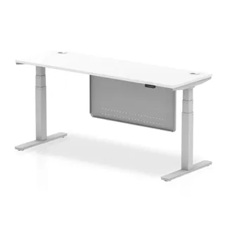Air Height Adjustable Slimline Desk With Cable Ports