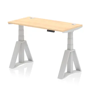 Air Height Adjustable Slimline Desk With Cable Ports