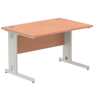 Impulse Straight Desk Cable Managed Leg